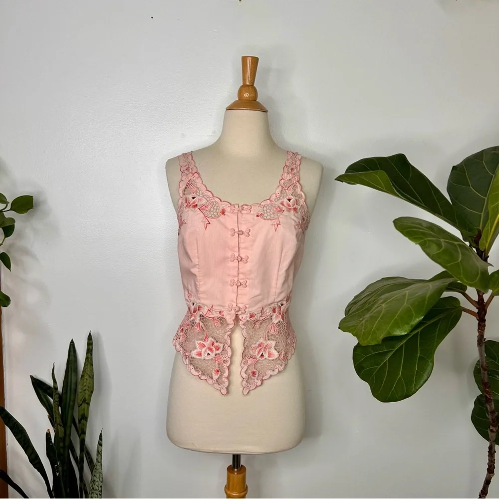 Vintage lace boho top - Picture 2 of 5